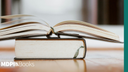 Open book displaying article reprints