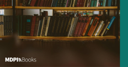 A bookshelf in a library showcasing various publication formats, such as monographs.
