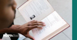 A man reading a book.