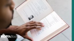 A man reading a book.